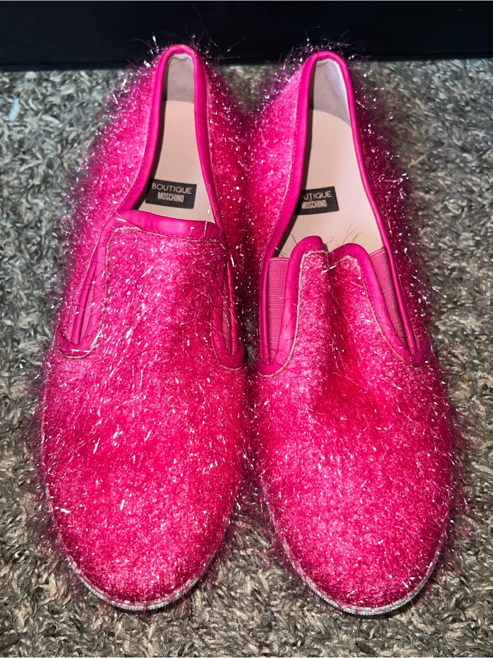Boutique moschino slip on shoes woman size 37.5 or Us size 7.5